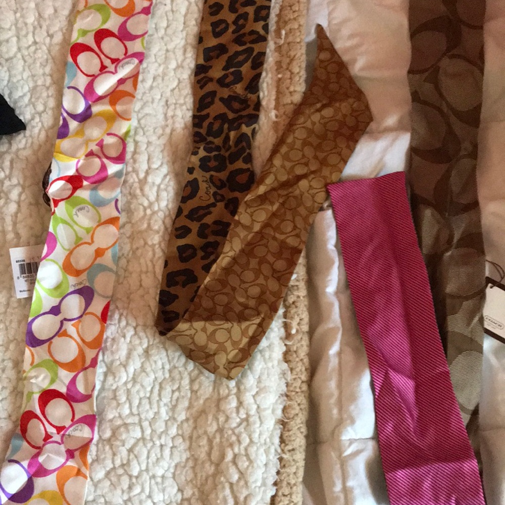 3 coach headband scarves